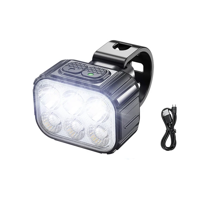 Vodotěsné LED světlo na kolo s dlouhou výdrží - Přední světlomet Q6