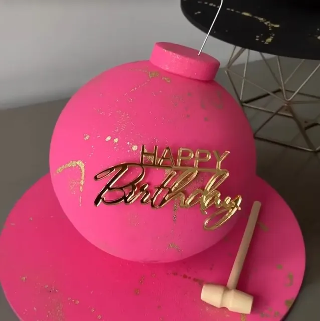 Nápis na dort Happy Birthday | ozdoba vše nejlepší - 2