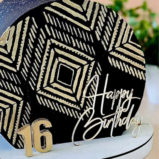 Nápis na dort Happy Birthday | ozdoba vše nejlepší - 9