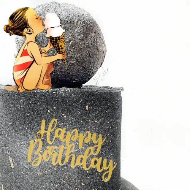 Nápis na dort Happy Birthday | ozdoba vše nejlepší - 7