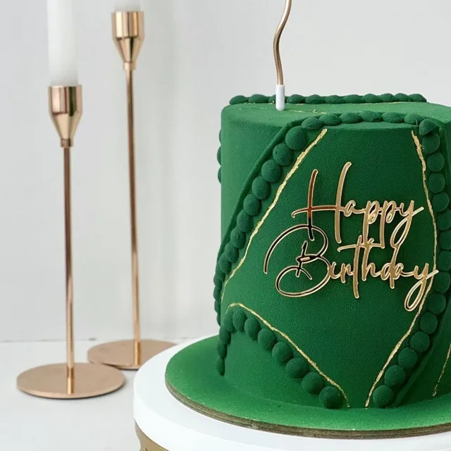 Nápis na dort Happy Birthday | ozdoba vše nejlepší - 10