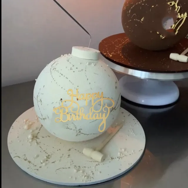 Nápis na dort Happy Birthday | ozdoba vše nejlepší - 1