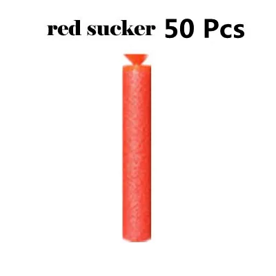 Náhradní šipky pro dětské hračky s přísavkou - 50 ks-červená přísavka