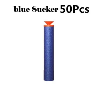 Náhradní šipky pro dětské hračky s přísavkou - 50ks-modrá přísavka