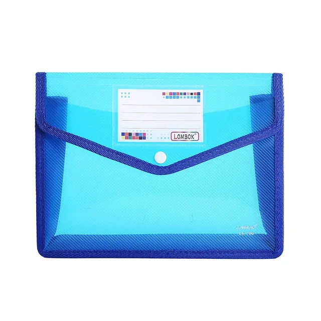 Vodotěsná taška na dokumenty PVC s organizátorem - modrý