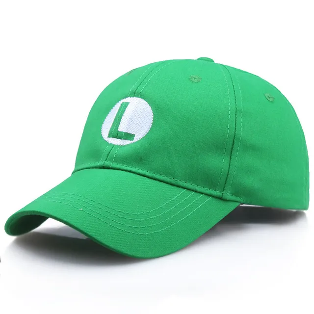 Baseballová čepice Super Mario s výšivkou - green