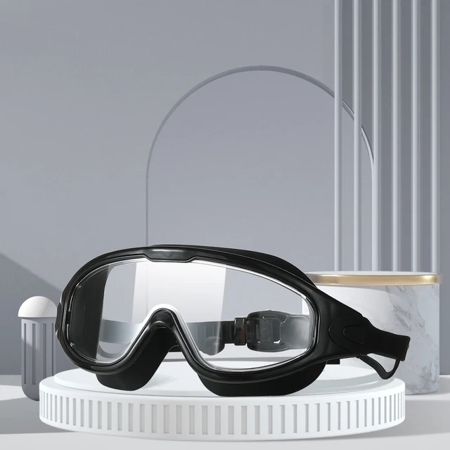 Plavecké brýle s HD anti-fog ochranou a špunty do uší - Černá