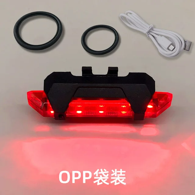 Vodotěsné LED zadní světlo pro kolo a skútr - Červené