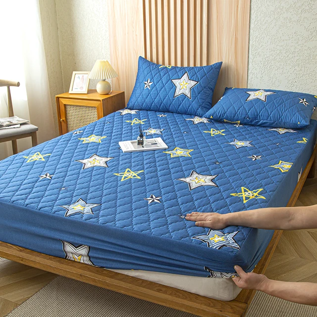 Vodotěsný matracový chránič, komfortní ložní prádlo - 04, 180 x 220 cm (71 x 86,6 palce)