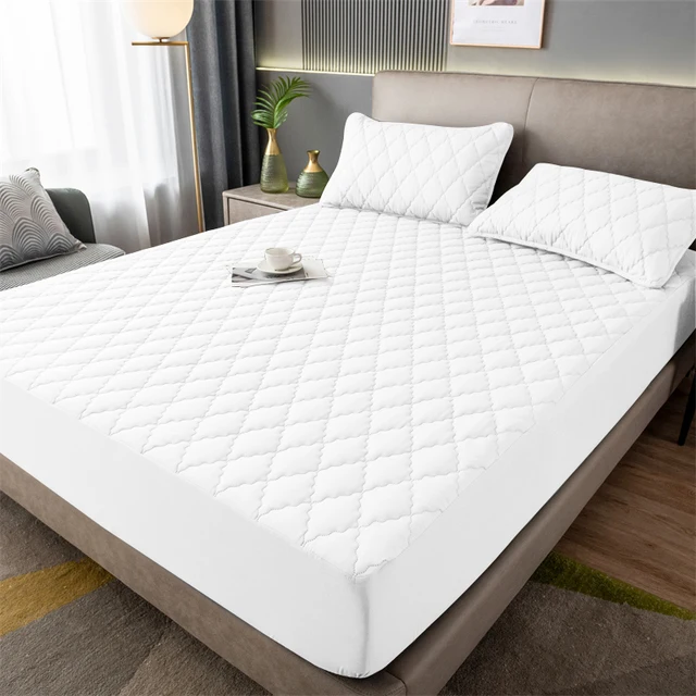 Vodotěsný matracový chránič, komfortní ložní prádlo - Bílý, 120 x 200 cm (47 x 78,7 palce)