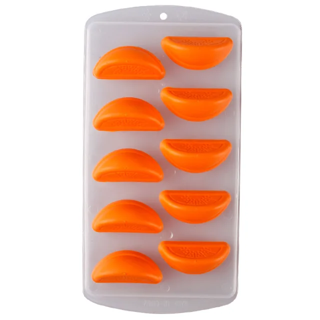 Silikonová forma na led | forma na výrobu mýdla - 10 pomerančů