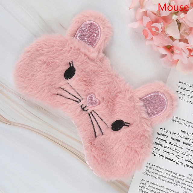 roztomilá plyšová maska na spaní pro děti - Myš