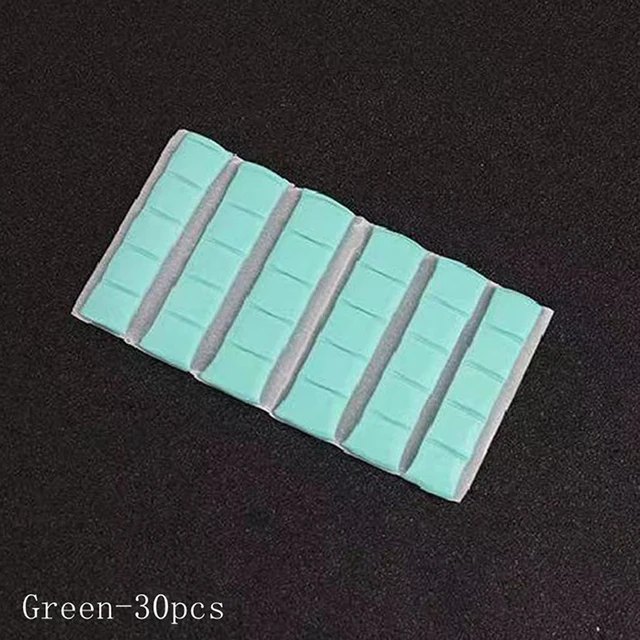 gelové tipy na nehty s lepicí hlinkou opakovaně použitelné - 30KS Zelená