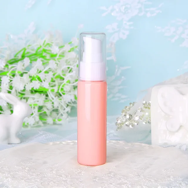 Cestovní lahvička na kosmetiku s pumpičkou 30ml - 10 ml, Pink