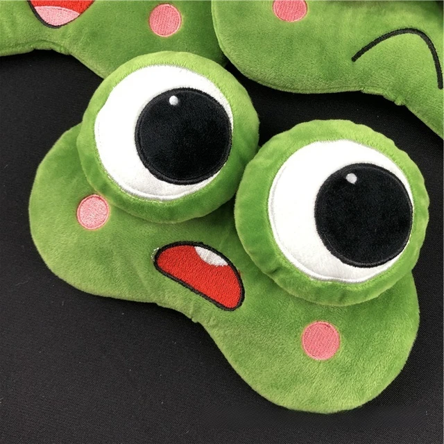 plyšová maska na spaní s motivem žáby pro děti - Rozkošný