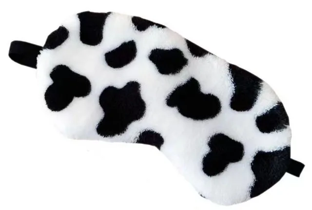 Spací maska na oči, hedvábný kryt, relaxační škraboška - Kráva