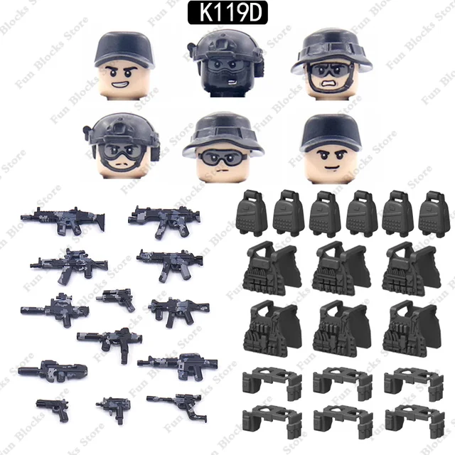Vojenské figurky speciálních sil z 2. světové války | Styl Lego - 200002984