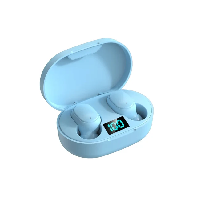 Bluetooth sluchátka | bezdrátová sluchátka s nabíjecí krabičkou - Modrá