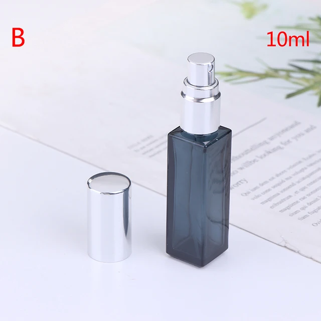 Mini rozprašovač skleněné lahvičky na parfémy 10ml - STŘÍBRNÁ B10