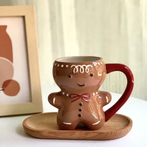 Roztomilý keramický vánoční hrnek s motivem perníčka | 300ml