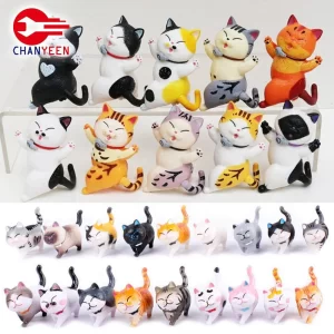 Roztomilé mini figurky koťátek pro dekoraci