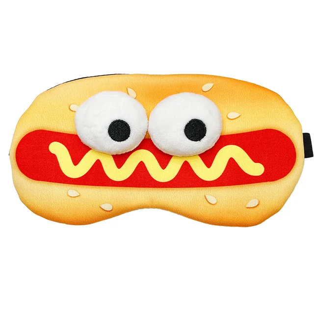 Spací maska pro děti, karnevalový oční kryt - Hamburger