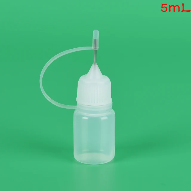 Plastové lahvičky s kapátkem a dávkovačem 10ml - 5 ml