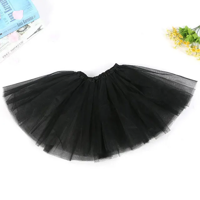 Dětská tutu sukně | tylová sukně pro děti, univerzální velikost - černá
