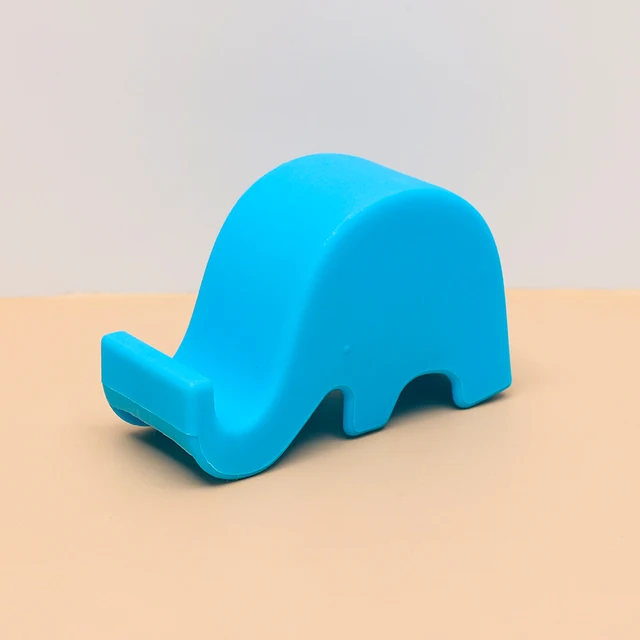 Držák na mobil | stojánek na mobil plastový - styl slon - Modrá