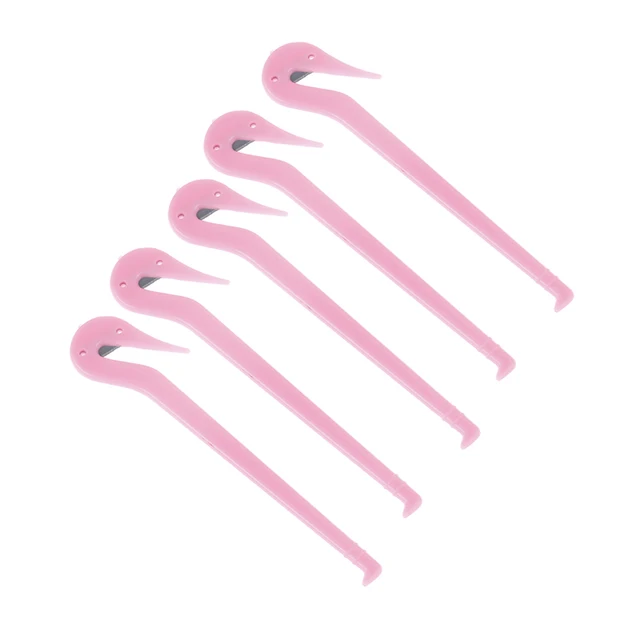 Sada 5 gumiček na vlasy s řezačkou pro dívky - růžový