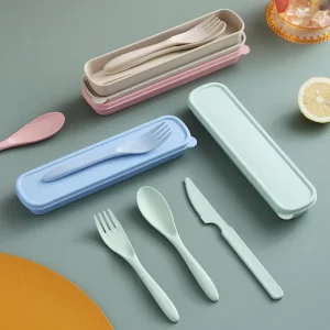 Sada eco friendly příborů v boxu | Cestovní eko příbory