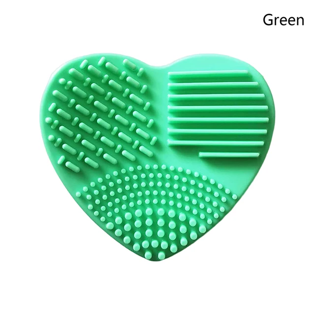 Cestovní silikonová čistící podložka na kosmetické kartáče - Zelená