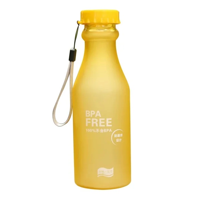 Flaška na vodu | plastová láhev na vodu - 550ml, žlutá