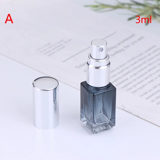 Mini rozprašovač skleněné lahvičky na parfémy 10ml - STŘÍBRNÁ A3