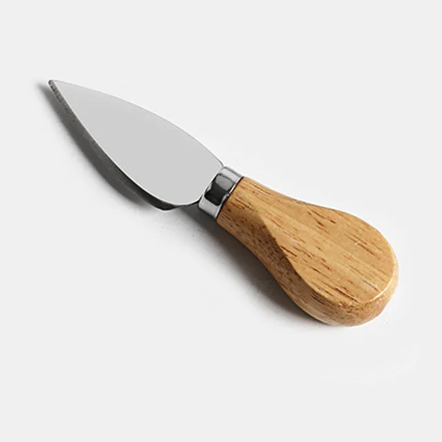 Bambusová sada nožů na sýr s dřevěnými rukojeťmi - 1ks Čepelový nůž