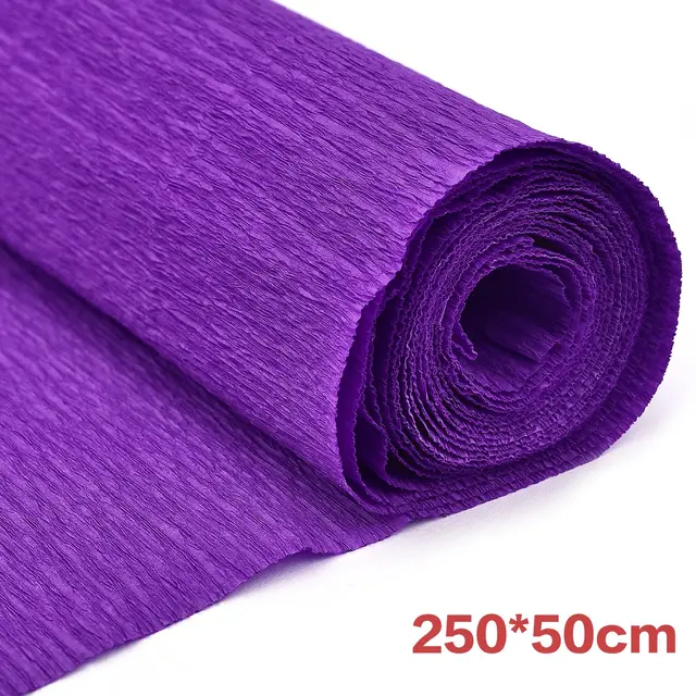 barevný krepový papír na origami a dekorace - tmavě fialová