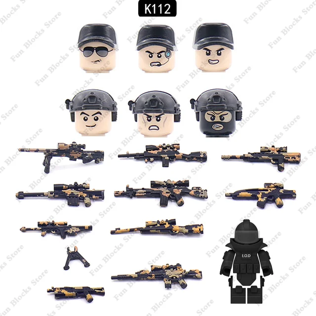Vojenské figurky speciálních sil z 2. světové války | Styl Lego - 100018786