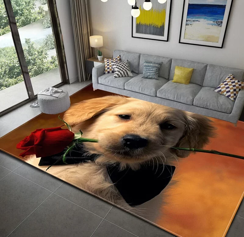 Koberec pro psa 3D s roztomilým zvířátkem