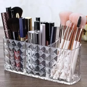 zrcadlová skříňka s diamantovým vzorem do koupelny | kosmetický organizér, koupelnový úložný box