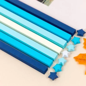 Papírové origami hvězdy pro dekorace | origami set | ruční výrobky