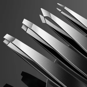 4ks profesionálních pinzet na obočí z nerezové oceli | odstranění chloupků