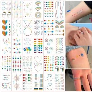 Elegantní tetovací nálepky | Módní tetování pro dívky 30 ks