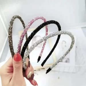 Čelenky s krystaly pro dámy | dámské čelenky do vlasů, elegantní vlasové doplňky 6 ks