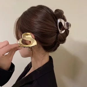 Kovová spona do vlasů s elegantním designem | vlasová spona, módní doplněk