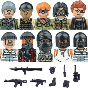 Vojenské figurky s doplňky | Styl Lego