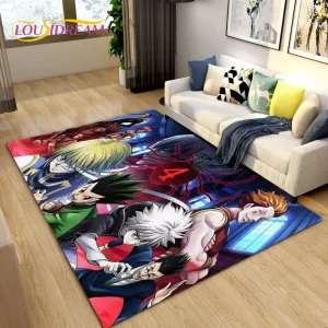 Velký dětský kusový koberec s anime motivy | protiskluzová podložka | moderní kobereček