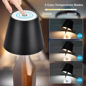 Bezdrátová dotyková lampa na láhev vína | noční lampa 1+1 ks