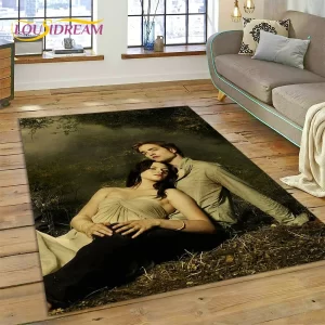 Moderní 3d koberec s motivem Edward a Bella | podložka