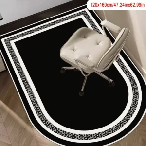 Protiskluzový minimalistický koberec pod kancelářskou židli | ochranná podložka, moderní kobereček