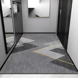 Luxusní moderní geometrický koberec s protiskluzovou úpravou | stylový bytový běhoun